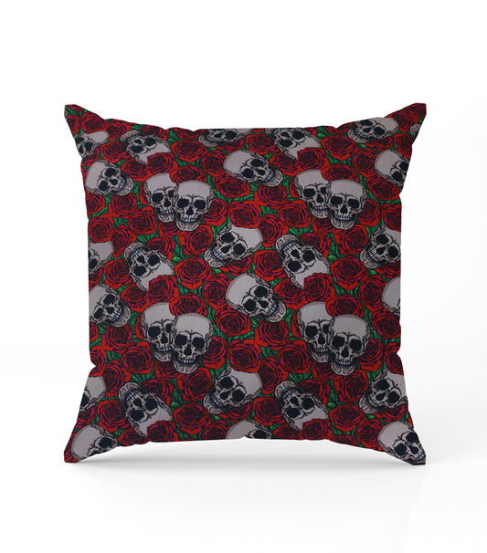 Skull Rose Printed Cushion Covers