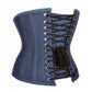 Blue Denim waist reducing  underbust corset