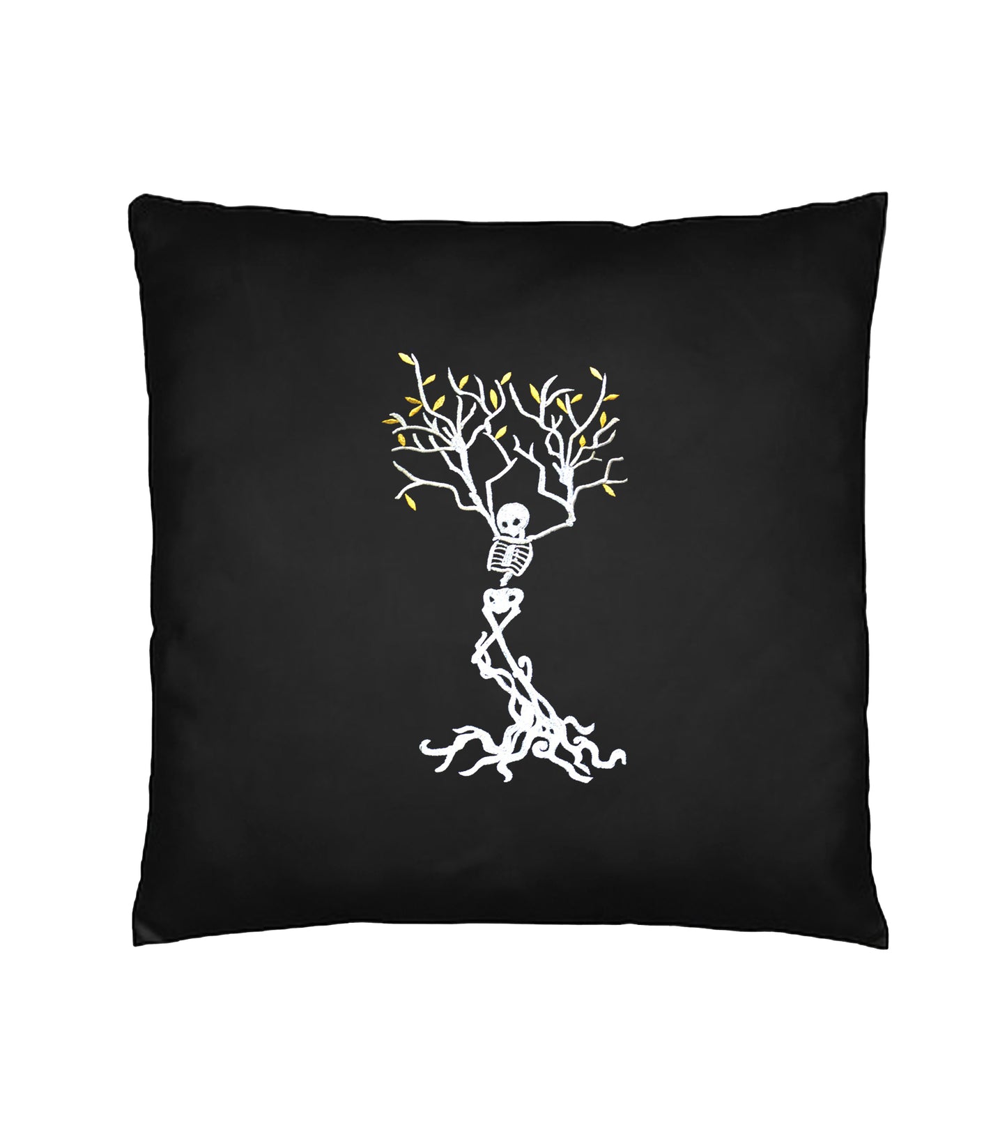 Skeleton Tree Cotton Cushion cover - Customizable Embroidered Design