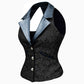 Camille Black Notch Collar Waistcoat