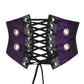 Violet Brocade Corset Belt