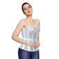 White Mesh Embroidery Top