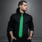 Green Satin tie | high-quality necktie