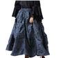 Ruched  Trq Brocade Renaissance Skirt  - Wholesale Easto Garments