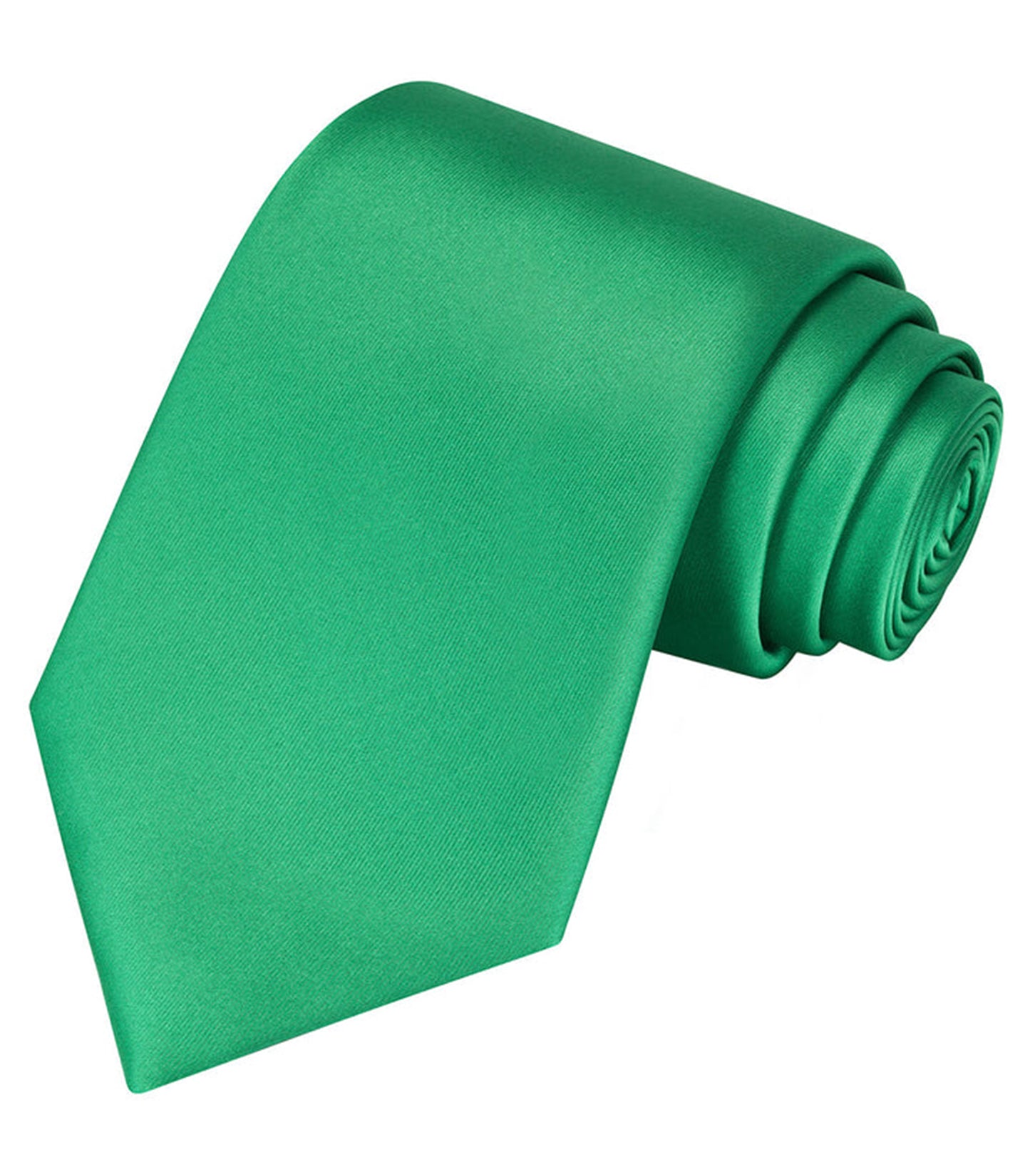 Green Satin tie | high-quality necktie