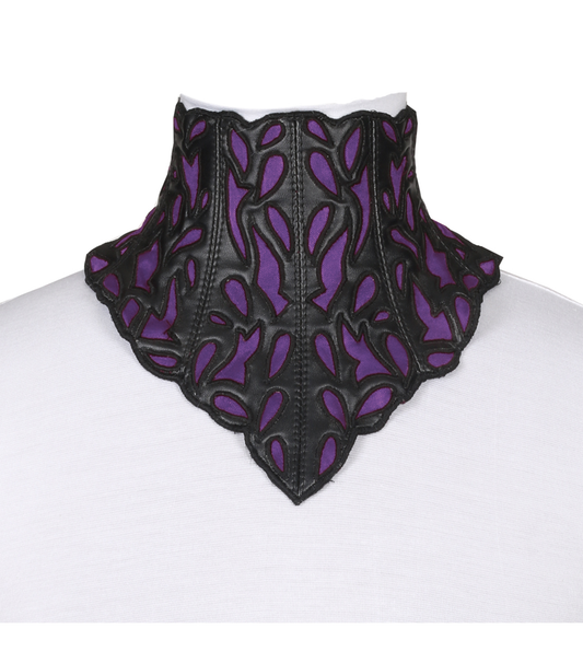 Purple Velia Gothic High Collar Band