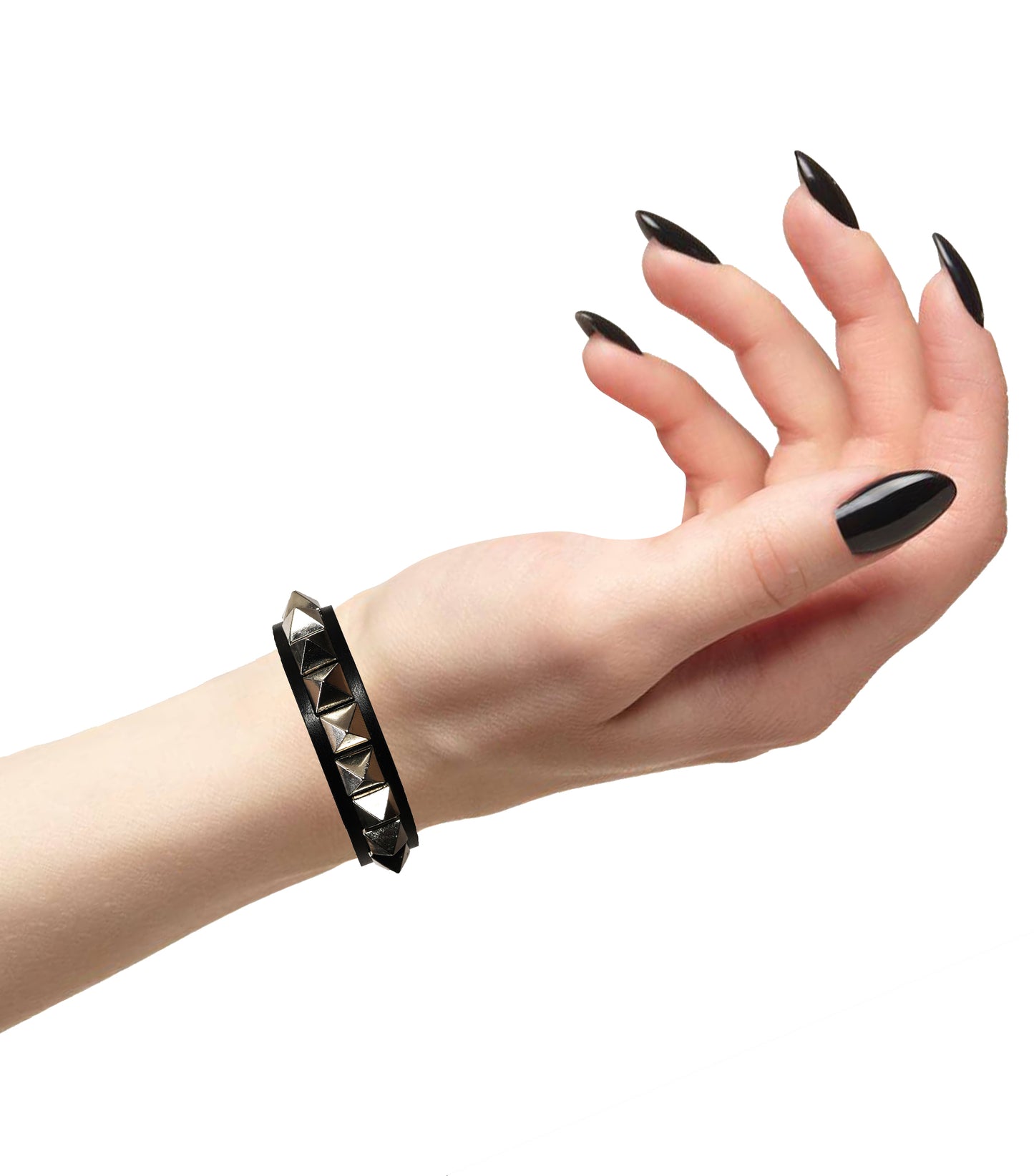 Wholesale Rivet Single Layer Bracelet: Classic Punk, Rock, Goth Style
