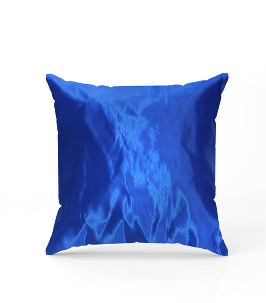 Blue Satin Cushion Covers