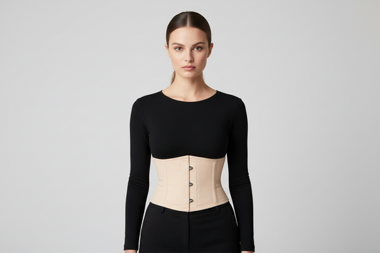 SHORT NUDE COTTON CORSET Easto Garments