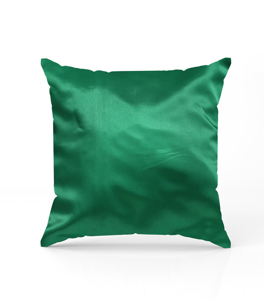 Green Satin Cushion Covers