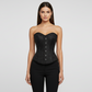 Black Brocade Authentic Overbust Corset Easto Garments
