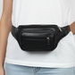 Black Leather-Style Waist Bag / Crossbody Sling Easto Garments