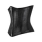 Genuine leather waist training underbust steel boned corset