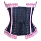 Quintella Black Satin Authentic Overbust Corset Easto Garments