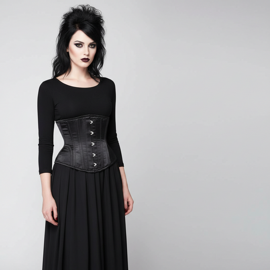 Classy Black Underbust Waist Reducing Corset Easto Garments
