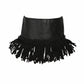 Gothic Fringe lace Leather Band/choker -Black