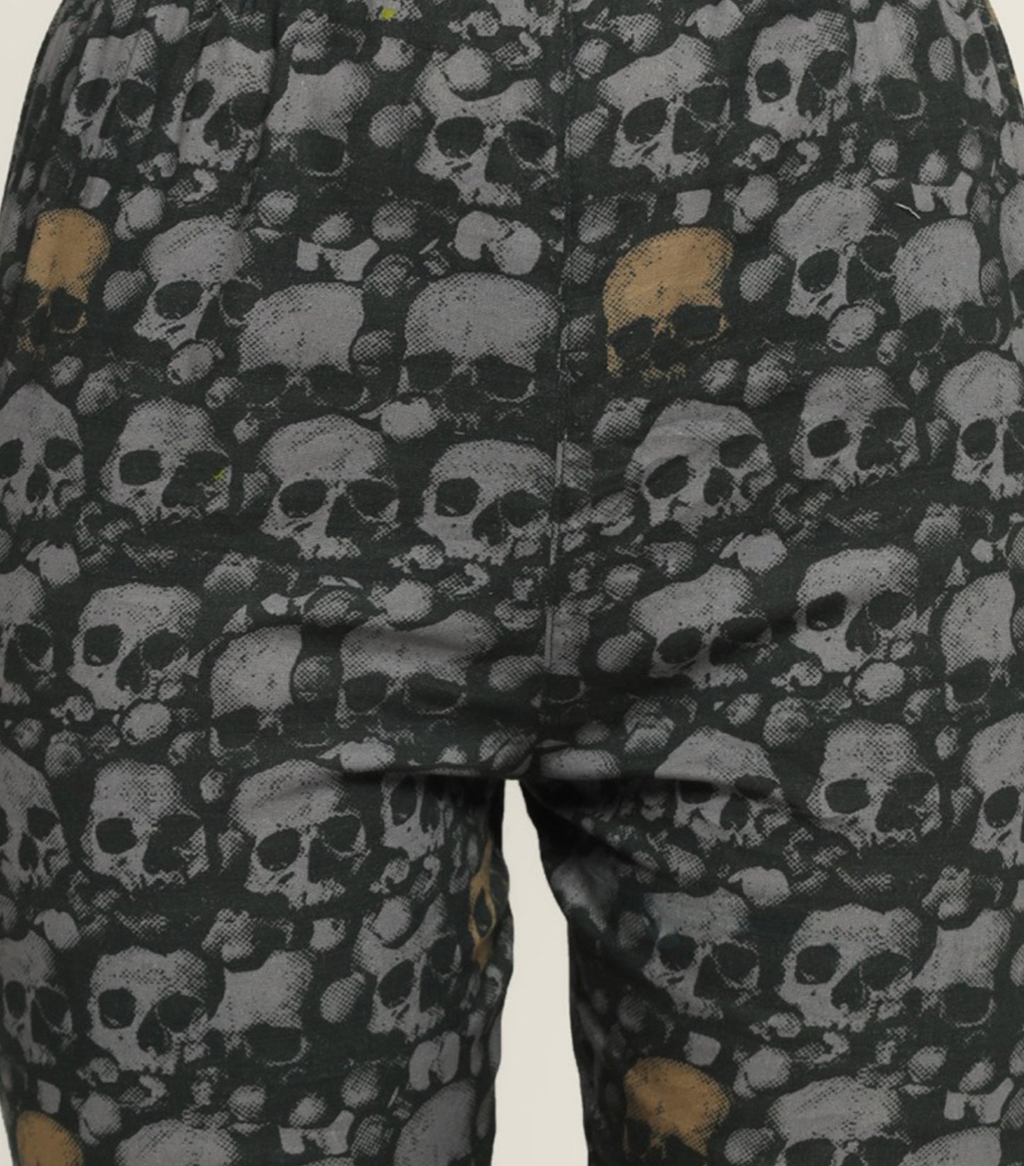 Grey Skull printed  Trouser