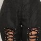 Black gothik Front Lace Trouser