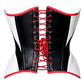 Seduce in this killer front zip corset