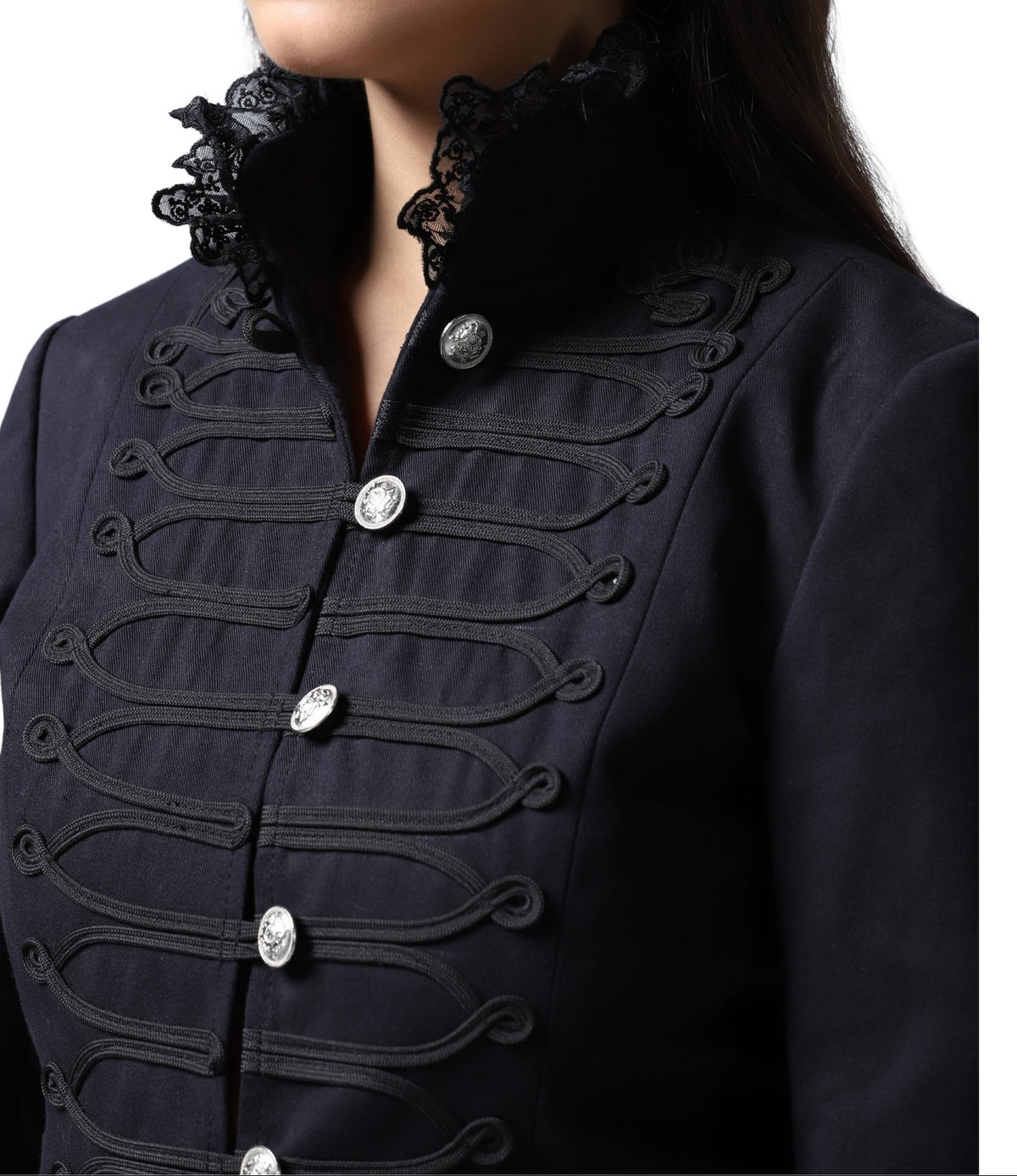 Black Regimental Hussar Tailcoat – Women’s Alternative Coat