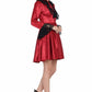 Ladies Laced Gothic Red Dress