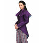 Alamea purple/turquoise reversible classic retro vest coat