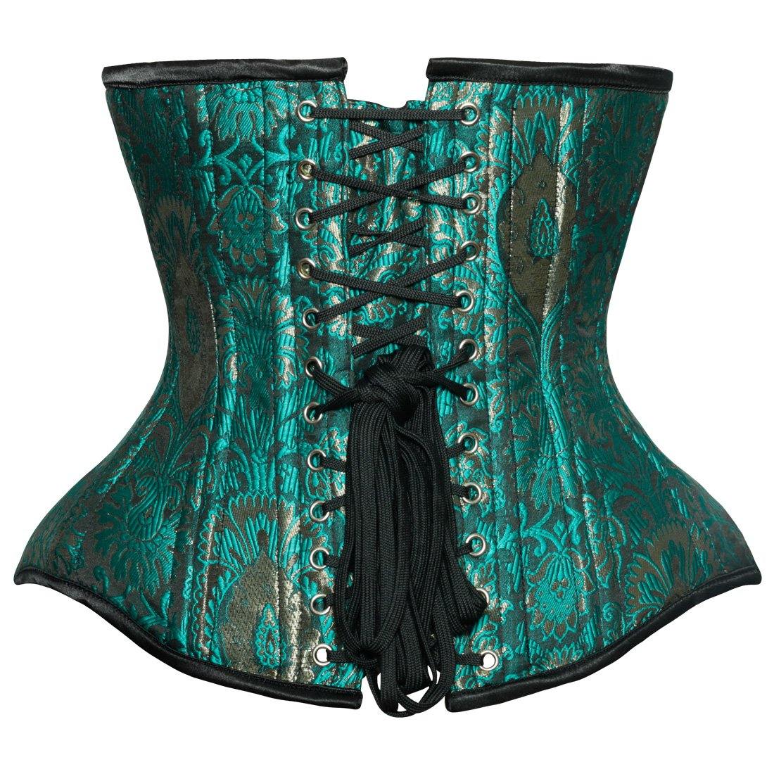Alis Authentic Steel Boned Jacquard C-lock Underbust Waist Training Corset Easto Garments