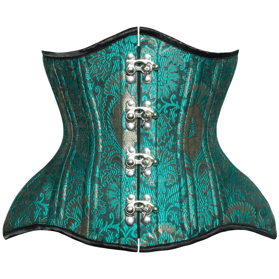 Alis Authentic Steel Boned Jacquard C-lock Underbust Waist Training Corset Easto Garments