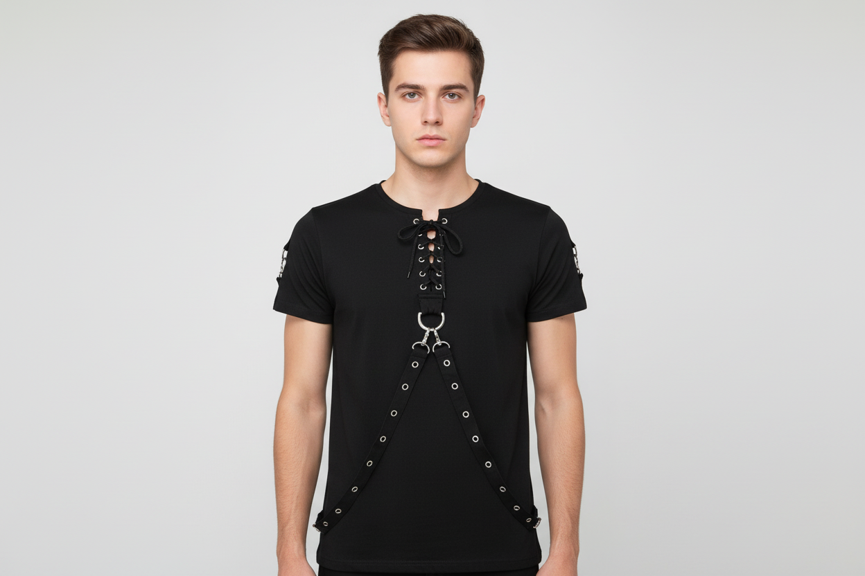 Black Cotton hosiery T-Shirt Easto Garments