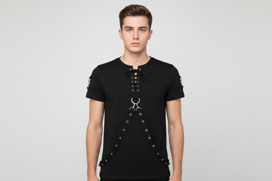 Black Cotton hosiery T-Shirt Easto Garments