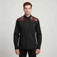 Black and skull rose printed cotton Men Shirt Easto Garments