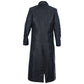 Black/Silver Brocade Mens Reversible Long Coat - Wholesale