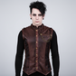 Brown polyester Men Gothic Waist Coat Easto Garments