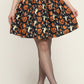 Pumpkin ghost  printed Skirt