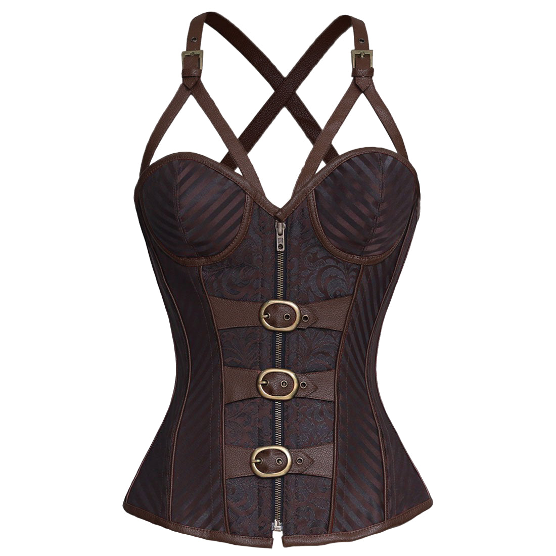 Yehudit Steampunk Authentic Steel Boned Overbust Corset