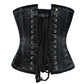 Burning Desire Red Silver Sequined Underbust Corset