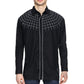 Men's Spiderweb Embroidered Black Shirt - wholesale