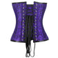 Urania Authentic Overbust Corset Black Purple Easto Garments