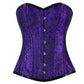 Urania Authentic Overbust Corset Black Purple Easto Garments