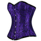 Urania Authentic Overbust Corset Black Purple Easto Garments