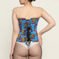 Devil printed waist reducing  overbust Corsets