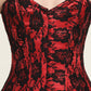 Black/ Red Corset Mini Dress