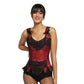Black/Red Overbust corset