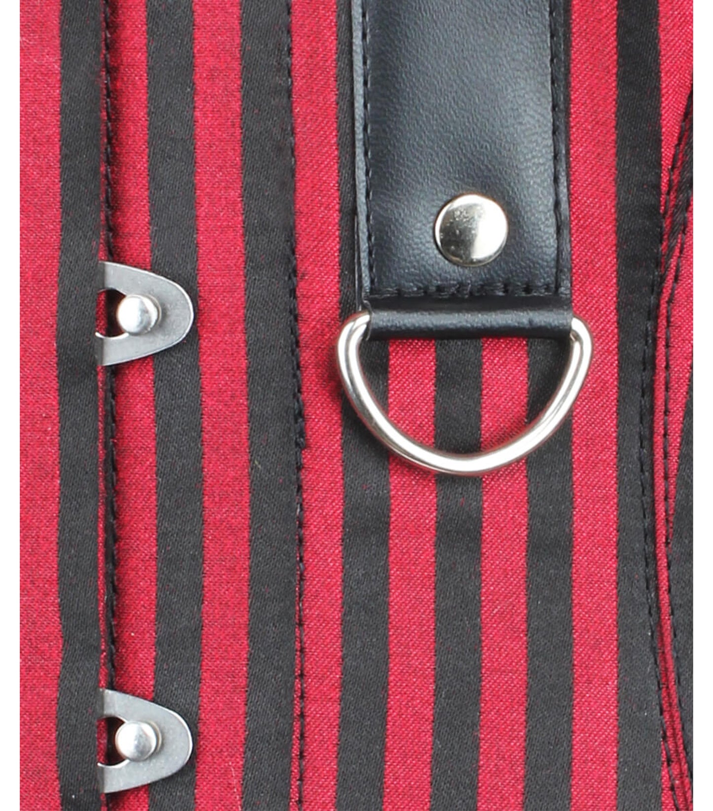 Stripes Brocade Gothic Waist Reducing Overbust Corset