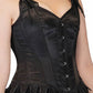 Black Satin Overbust corset
