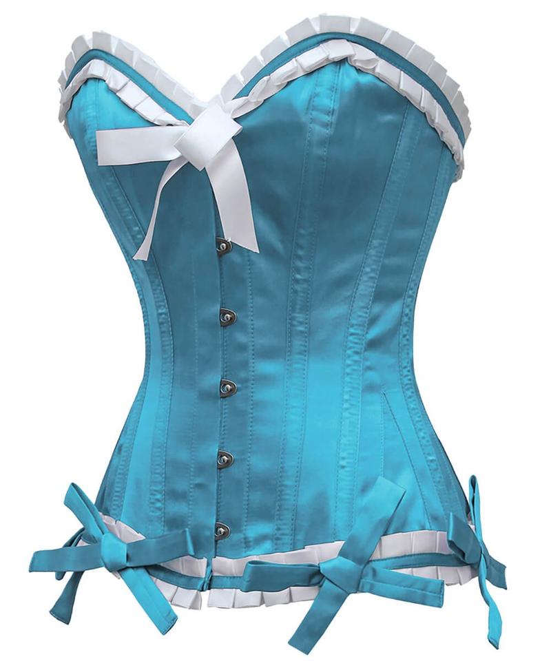 Quintella White Authentic Overbust Corset Easto Garments