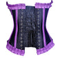 Quintella Black Satin Authentic Overbust Corset Easto Garments