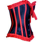 Quintella Black Satin Authentic Overbust Corset Easto Garments