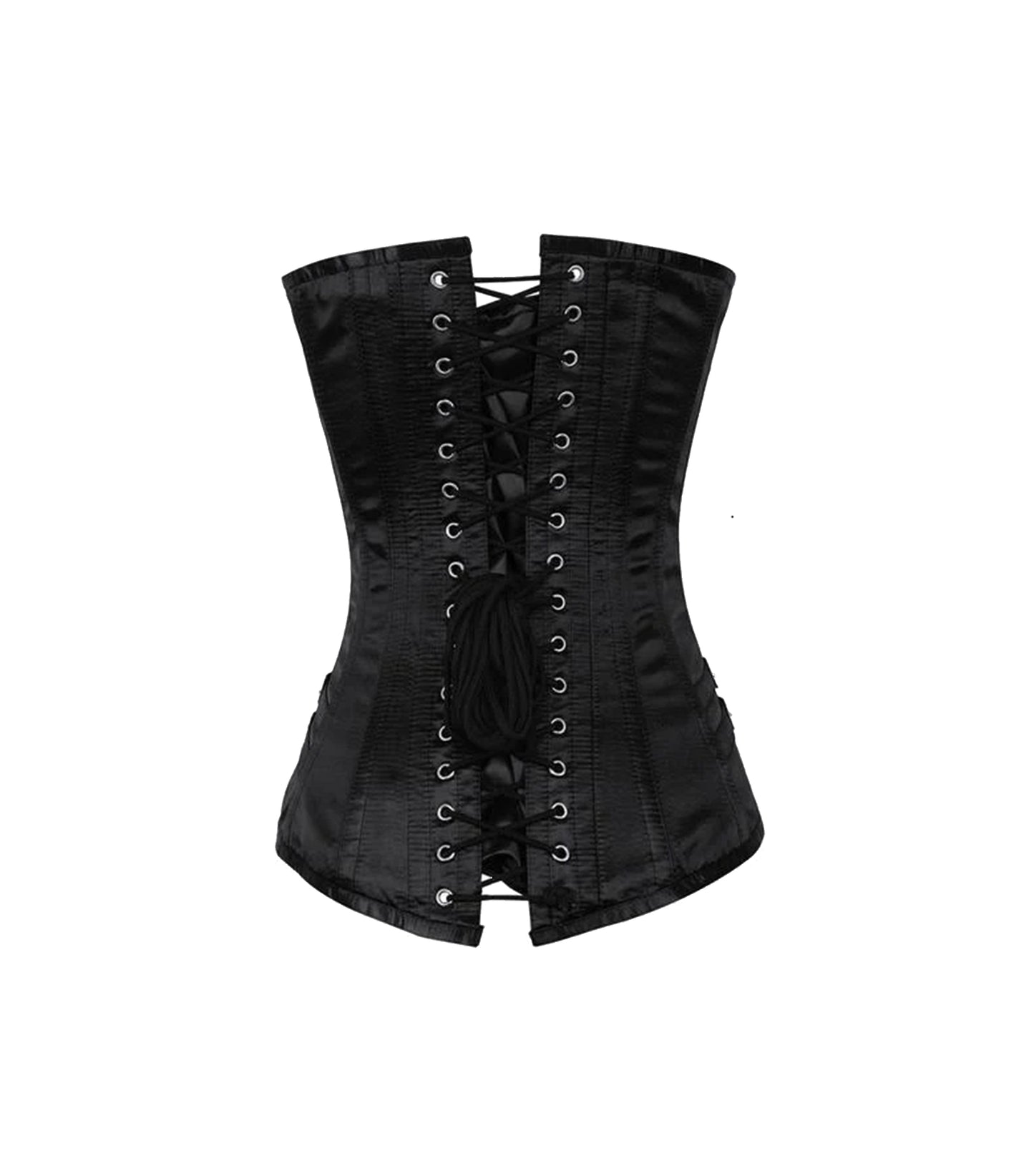 Black Satin Waist Reducing Over bust Corsets