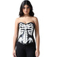 Black/White Pu  Overbust  Corset Easto Garments